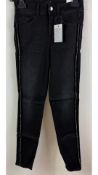 Liu Jo Women's High Waist Skinny Jeans, Black, W25, L30