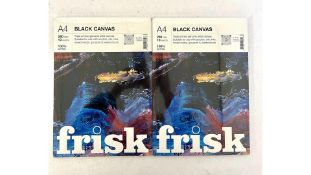 Five Frisk Black Canvas Pad 280gsm 10 Sheets A4 (23280004)