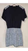 Maje Women's Tweed Dress, Blue, Black, Size 36 EU/8 UK