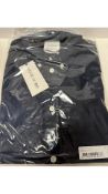 Three Wood Wood Men's Adam Oxford LS Shirt, Navy, Small