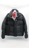 A Better Mistake Women's Cropped Puffer Coat, Black, Size 2