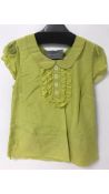 Seven Boden Women's Short Sleeve Cotton Blend Blouse, Green, Size 10