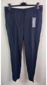 Two Gardeur Women's Kayla Trousers Special Fit, Midnight Blue, Size 20