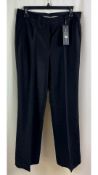 Luisa Cerano Women's Wide Leg Trousers, Black, UK 12