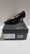 CWEN Women's Kitten Heel Shoes, Black, Size EU 38