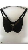 Six Elomi Imagine Underwired Bikini Top, Black, Size UK 36F