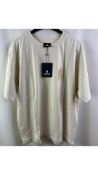 Mackage Men's Crew Neck T-Shirt, Cream, XL