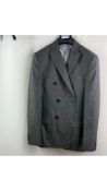 Ted Baker Piper Slim Fit Jacket, Dark Grey Twill DB, Size 40R