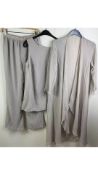 Bridess Mother of The Bride Trouser Outfit, Silver, UK 16