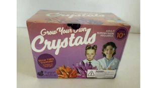 Six PurpleLadybug Grow Your Own Crystals. Grow 2 X Crystals. Purple & Orange, 10 Included