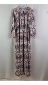 Apiece Apart Women's Long Dress, Pink, Move and Cream, Uk 4