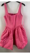 Staud Women's Landscape Bustier Cotton Blend Mini Dress, Size UK 8