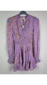 By TiMo Mini Long Sleeve Dress, Plum Garden, Size S
