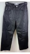 Won Hundred Women's Santiago Immitated Leather Trouser, Black, Small