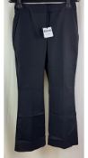 Moschino Women's Bootleg Trousers, Black, Size UK 6