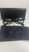 Curry & Paxton Sean Glasses 005 S 50-21-145, Black, Frames Only, Includes Case