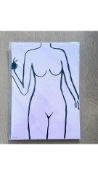 Two Frances Costelloe Eve with Apple Giclée Print A4, Pink