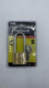 Eight Kasp 120 Brass Padlocks, 40mm X 55mm