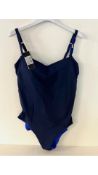 Andres Sarda Women's Moulded Cup Swimsuit, Blue, Size 34B