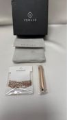 Two Komuso Shift Official Stress and Anxiety Necklace, Gold. Box damaged