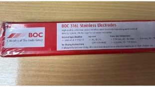 Two BOC 316L Stainless Electrodes, 3.2mm, 1kg