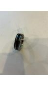 Six Tungsten Carbride Brushed Zirconium Ring 7mm