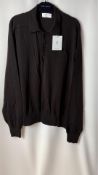 Colhay's Men's Saddle Polo Shirt, Dark Brown, Size 44