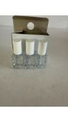 Eight Packs of Barry M All In One Base & Topcoat Nail Hardener, Clear, 10ml, 3 Per Pack