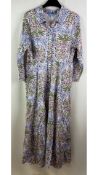 The India Amory Women's Shirt Dress, Mughal Jardin, Size S/M
