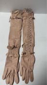 Unbranded Long Arm Leather Gloves, L23