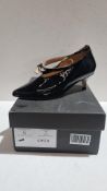 CWEN Women's Kitten Heel Shoes, Black, Size EU 40