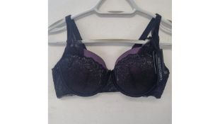 Thirteen Ashley Graham Bras, Oxblood, Size UK 38B