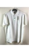 Four Love Brand & Co Men's Pensacola Polo Shirt, White, Size XXL