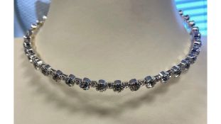 Six 2x Liars and Lovers Women's Metal Choker Necklace with Crystal Studs
