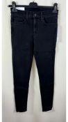 Joes Jeans Women's The Icon Mid Rise Skinny Ankle Jeans, Black, Size 26