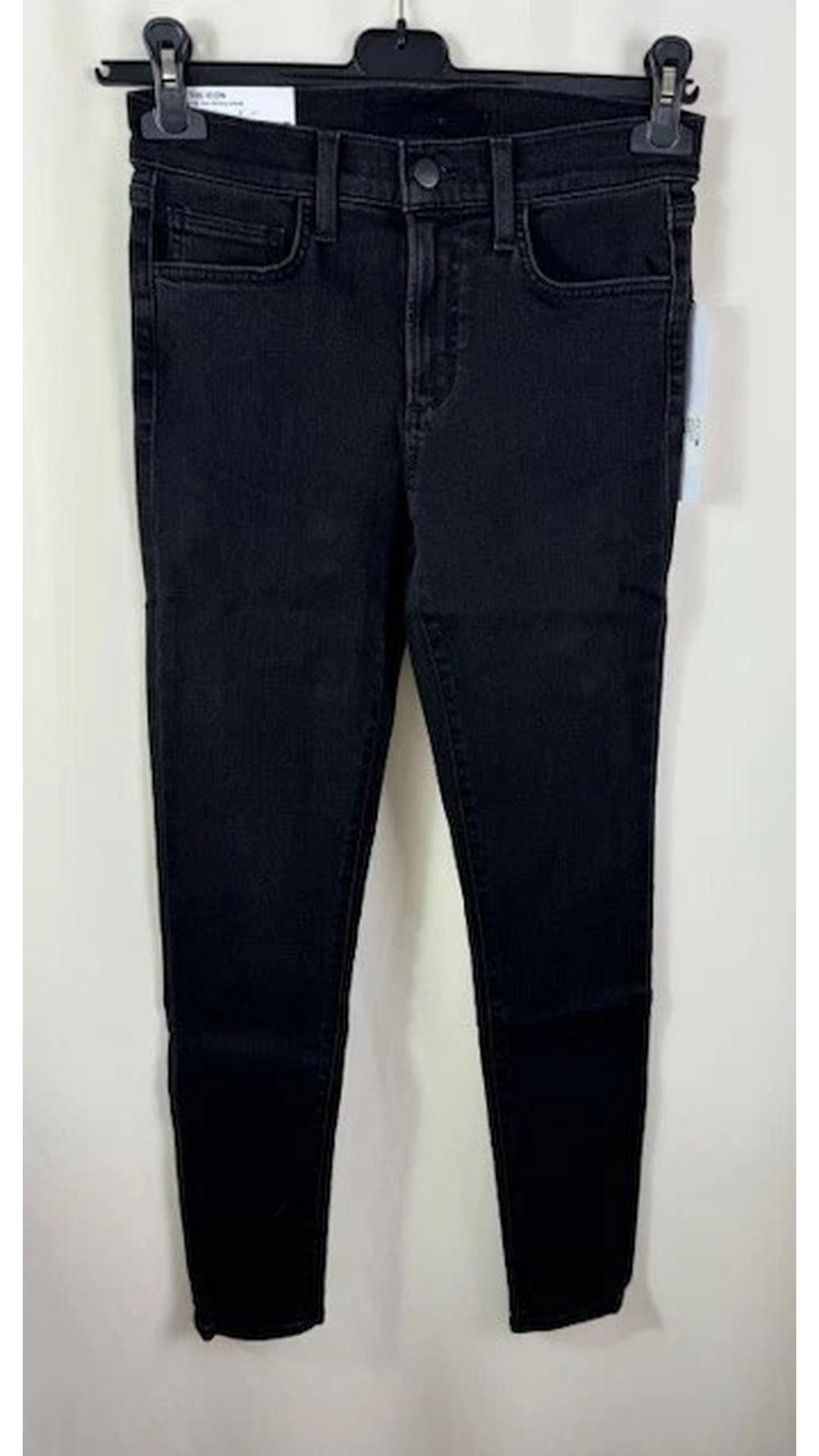 Joes Jeans Women's The Icon Mid Rise Skinny Ankle Jeans, Black, Size 26