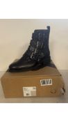 Kurt Geiger Women's Leather Ankle Boot, Black, Size UK 6