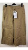 Max Mara Weekend Women's Long Trousers, Khaki, Size UK 16
