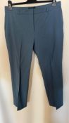 Joseph Women's Tape Light Wool Suiting Trousers, Blue Steel, UK 16