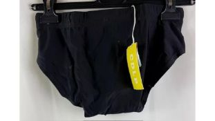 Three CDLP Mens Swim Brief, Black, Small