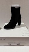 Geox Womens D Walk Pleasure Boots, Suede, Black, UK 5