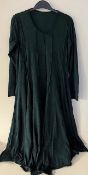 Griza's Women's Cotton Dress, Green Size S