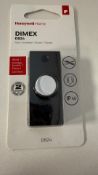 Eighteen Honeywell D824 Classic Dimex Black Plastic Mains Powered Wired Bell, Push