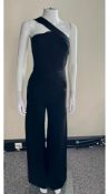 Gauge81 One Shoulder Stretch Knit Jumpsuit, Black, Size L