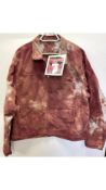 New Utility Men's Crease-Dye Boxed Blouson, Stain Pink, Size L