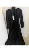 Mykke Hofmann Kusi Jersey Dress with Scarf Detail, Black, Size XS