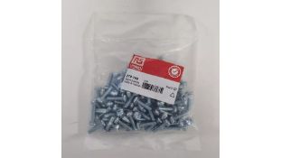 Fourteen Packs of RS PRO M4 X 16 Mmmm Zinc Plated Steel Pan Head Sems Screw, Packs of 200