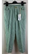 Two Forte Forte Women's Jeans Pants, Mint, Size UK 6