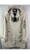 Creenstone Technical Zipper Pleat Women's Jacket, Summer Sand, Size 36