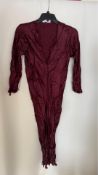 Jaga Women's Long Sleeve Dress, Burgundy, Small